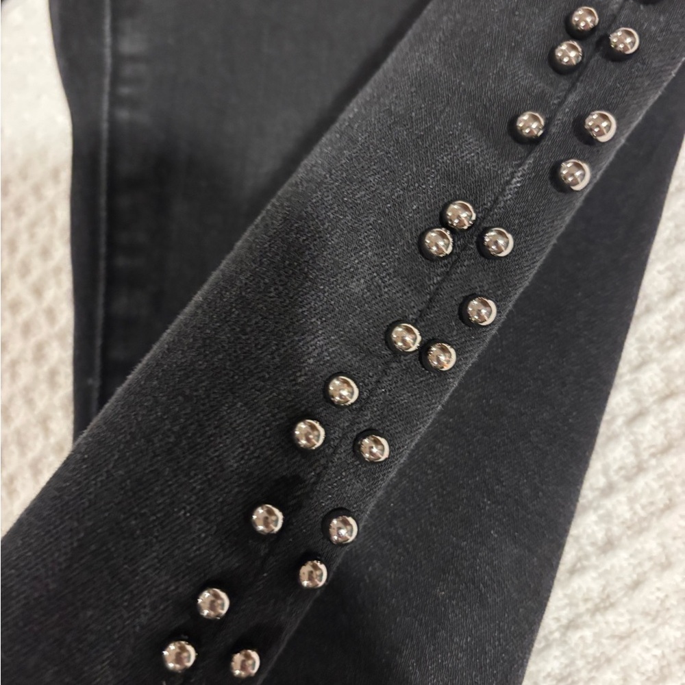 Pistola size 29 Black Studded Skinny Ankle Jeans - Picture 4 of 16